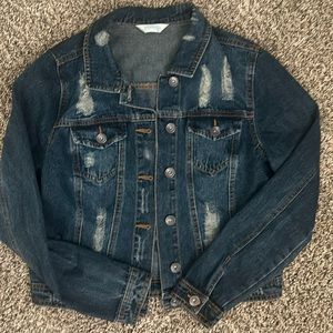Distressed Jean Jacket